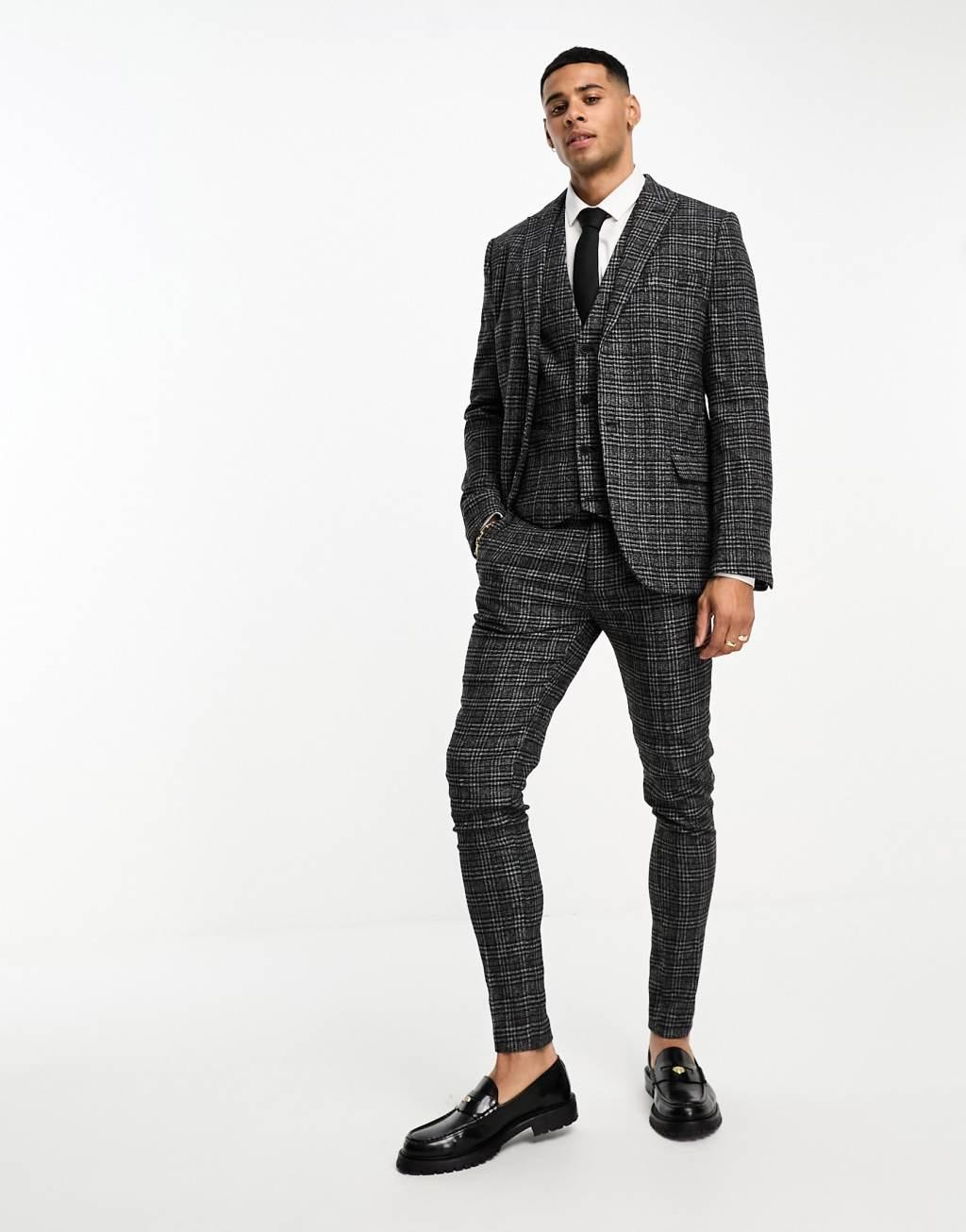 ASOS DESIGN super skinny wool mix vest Product Image