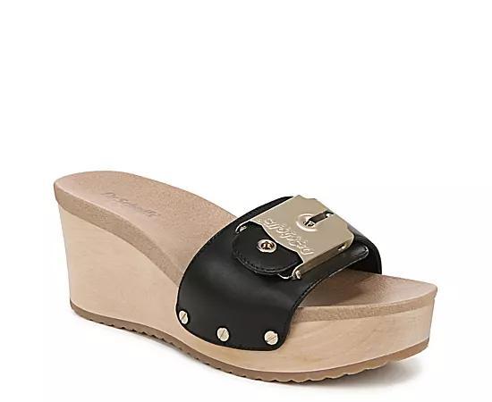Dr. Scholl's Original Life Women's Wedge Slides, Size: 8, Black Product Image