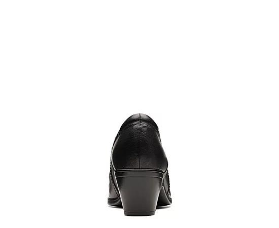 Clarks® Emily2 Cove Women's Leather Pumps, Size: 11 Wide, Black Product Image
