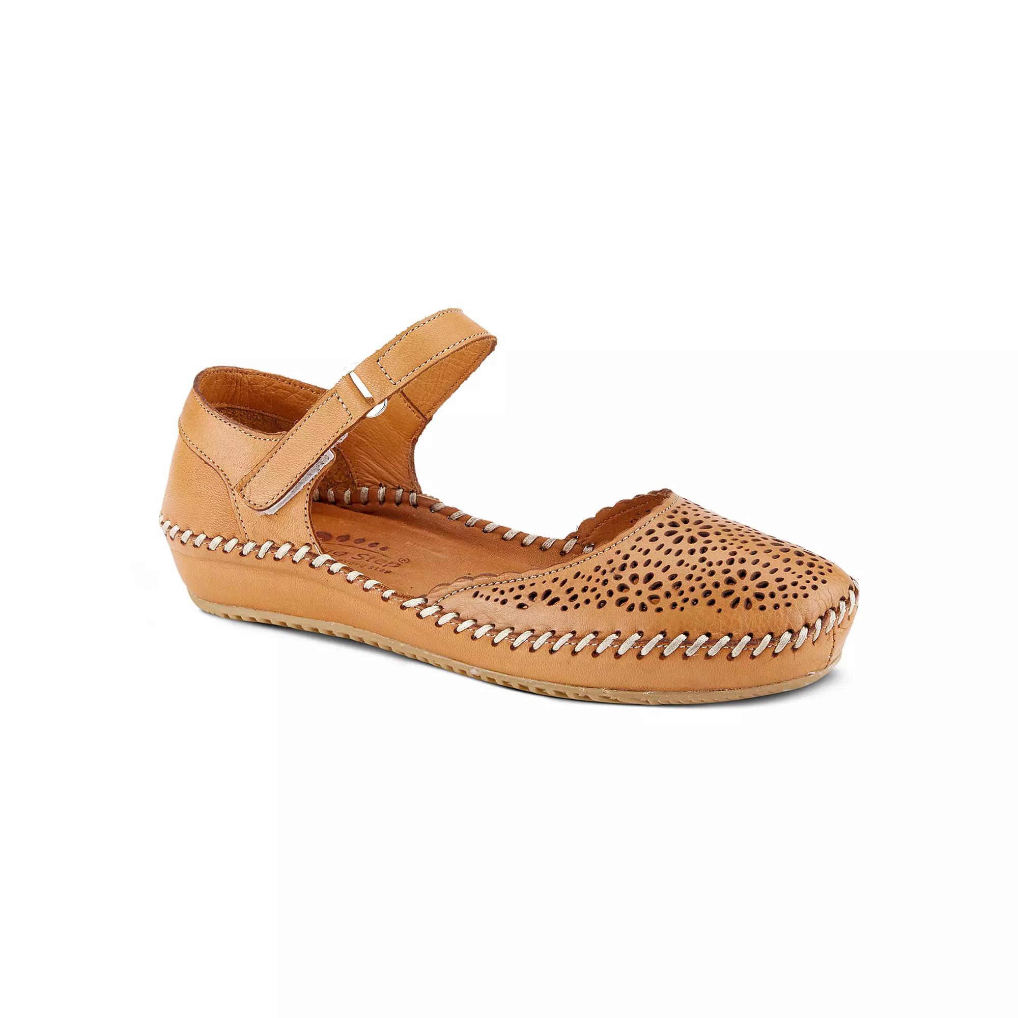 Spring Step Wallania Women's Leather Mary Jane Shoes, Size: 38, Camel Product Image