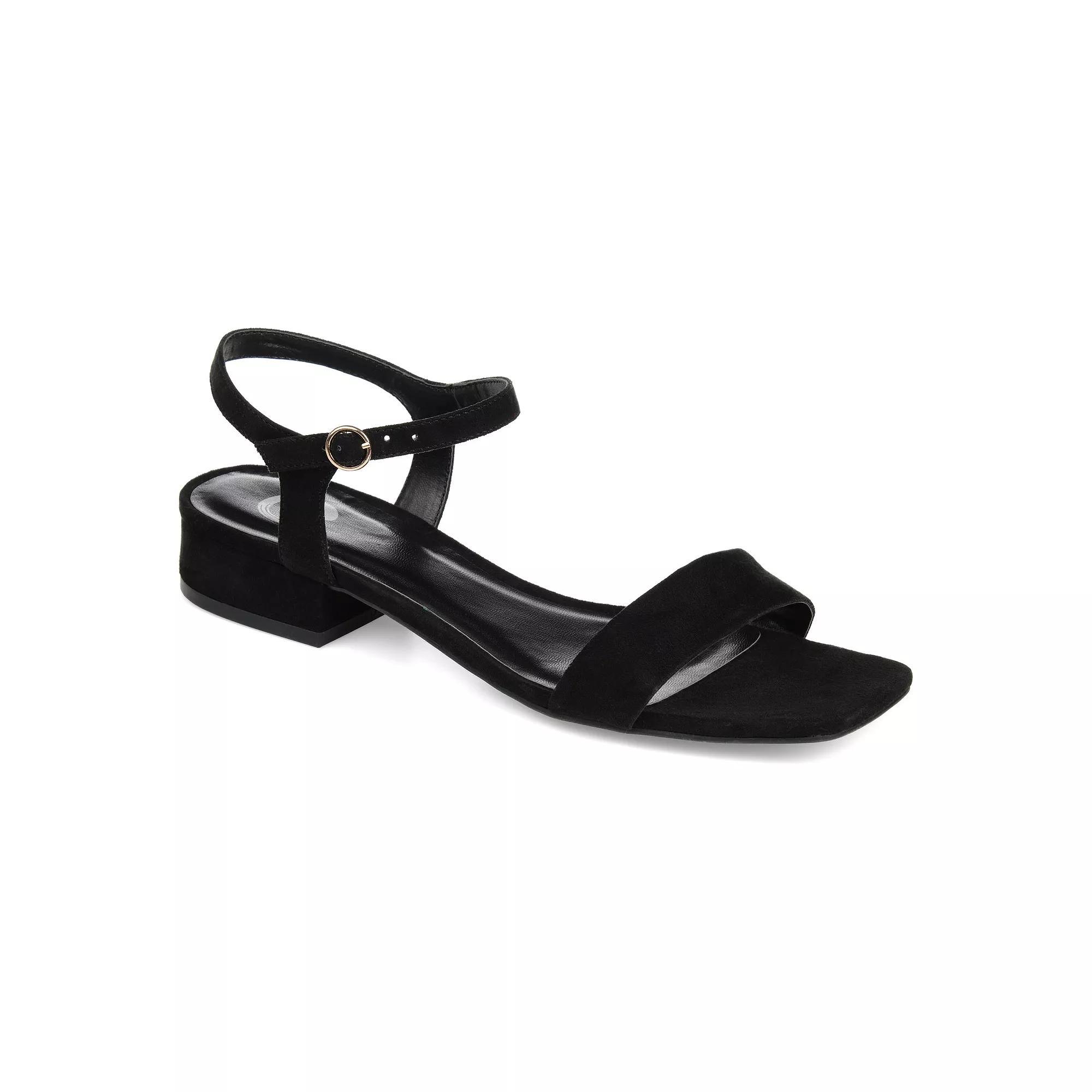 Journee Beyla Women's Block Heel Sandals, Size: 6.5, Gray Product Image