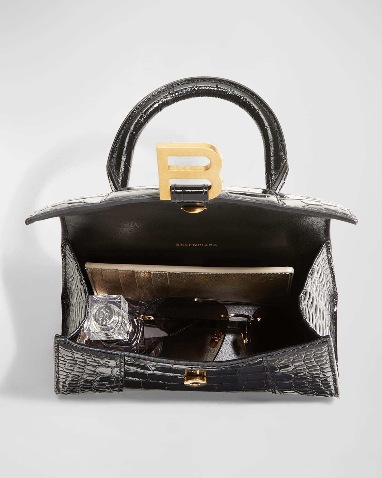 Hourglass XS Croc-Embossed Bag Product Image