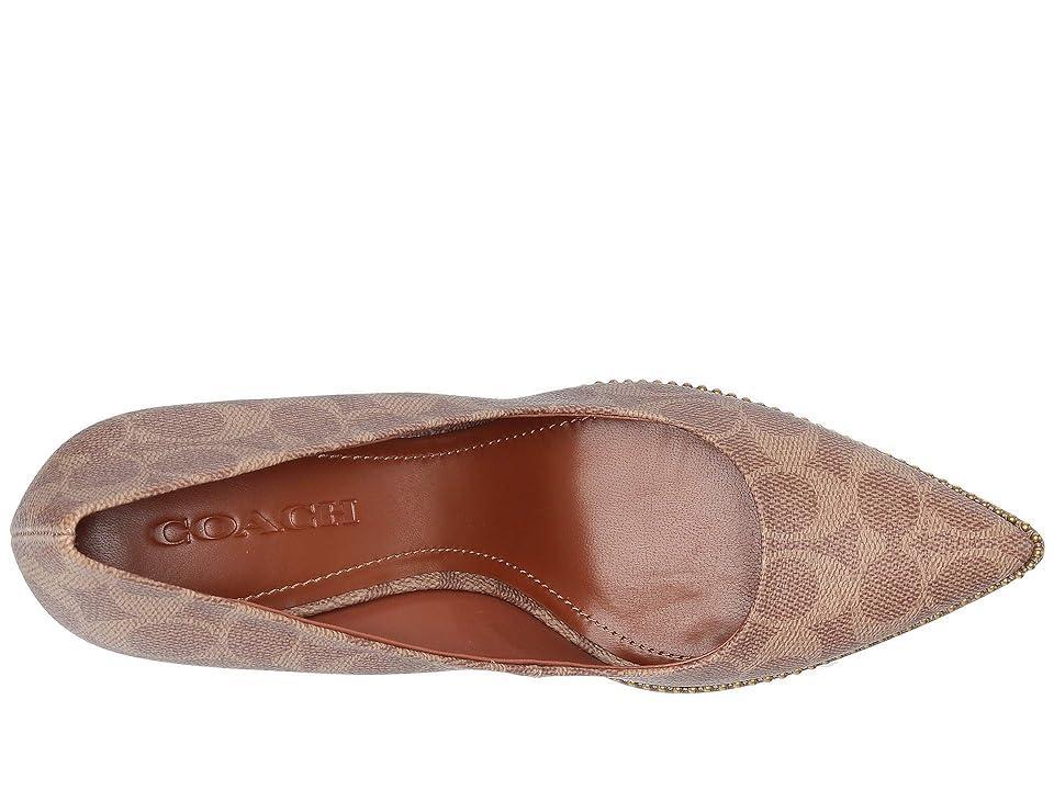 Womens Waverly Bead-Trim Signature Coated Canvas Pumps Product Image
