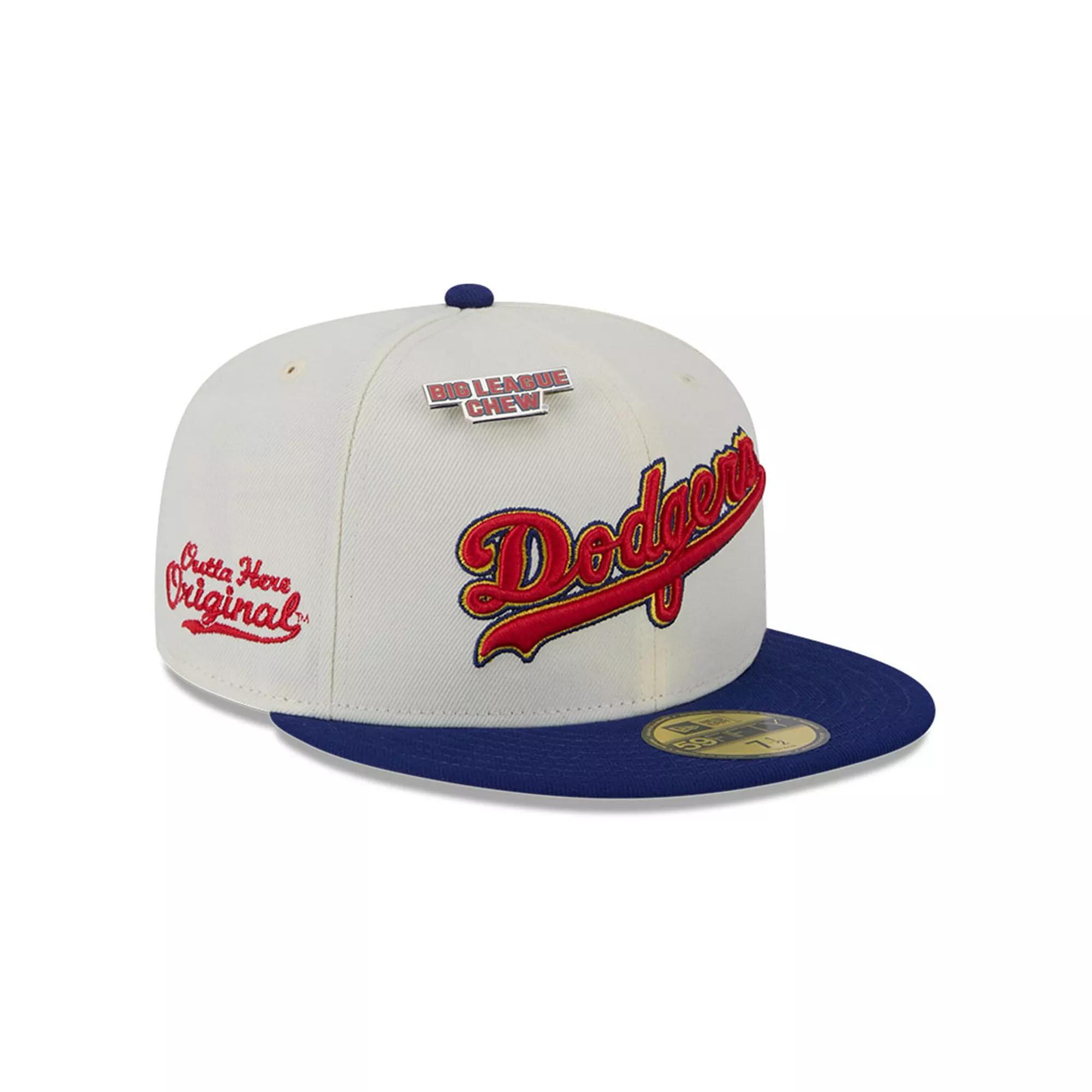 Men's New Era White Los Angeles Dodgers Big League Chew Original 59FIFTY Fitted Hat, Size: 8 Product Image