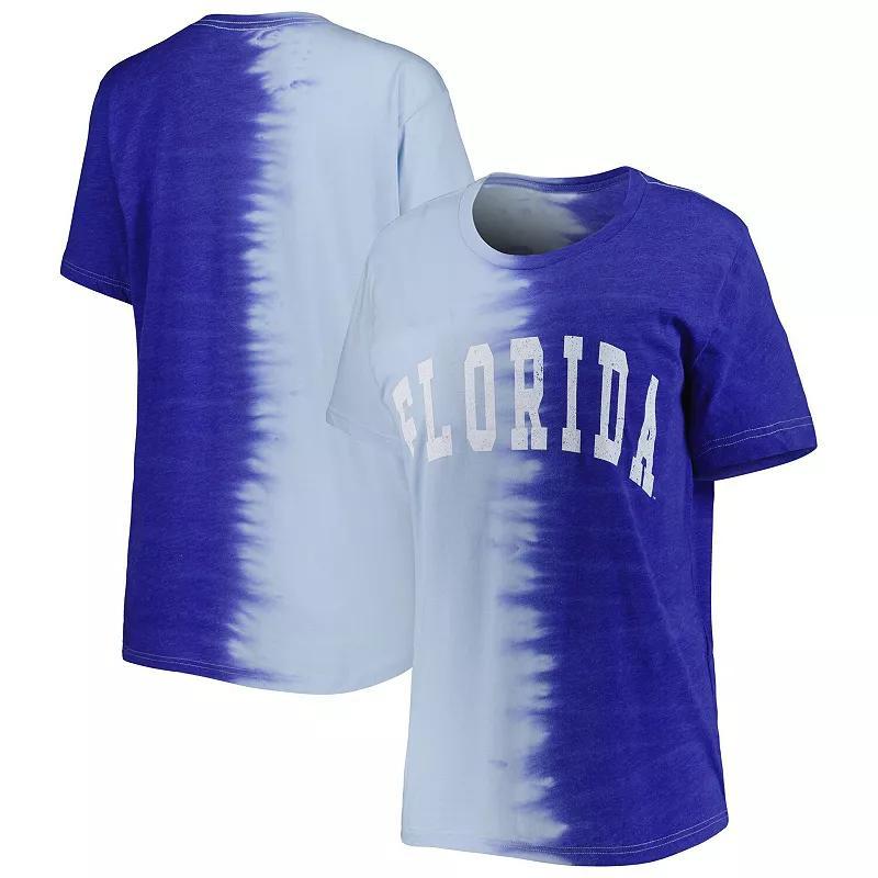 Womens Gameday Couture Royal Florida Gators Find Your Groove Split-Dye T-Shirt Product Image
