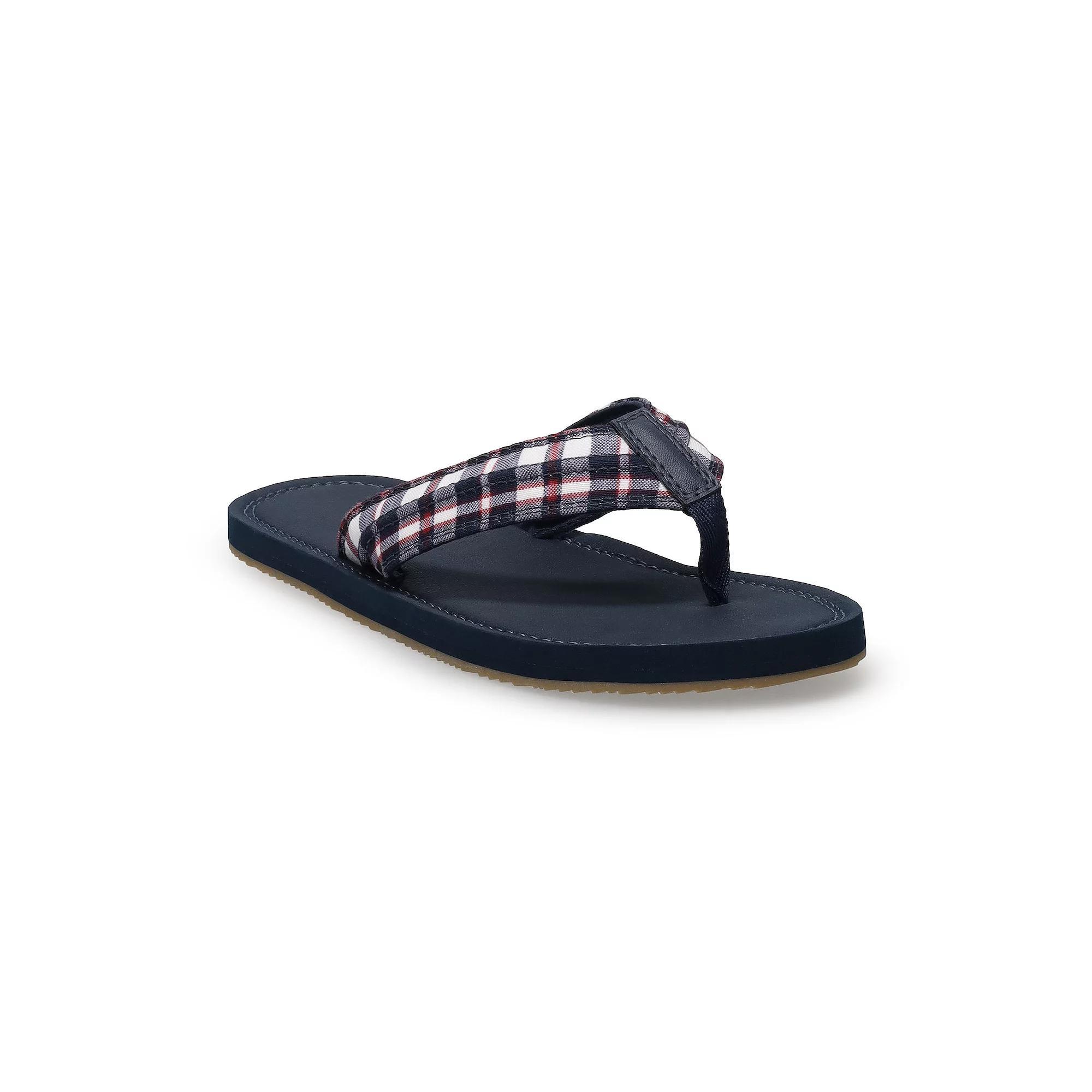 Sonoma Goods For Life® Colson Men's Thong Sandals, Size: Medium(8/9), Plaid Product Image