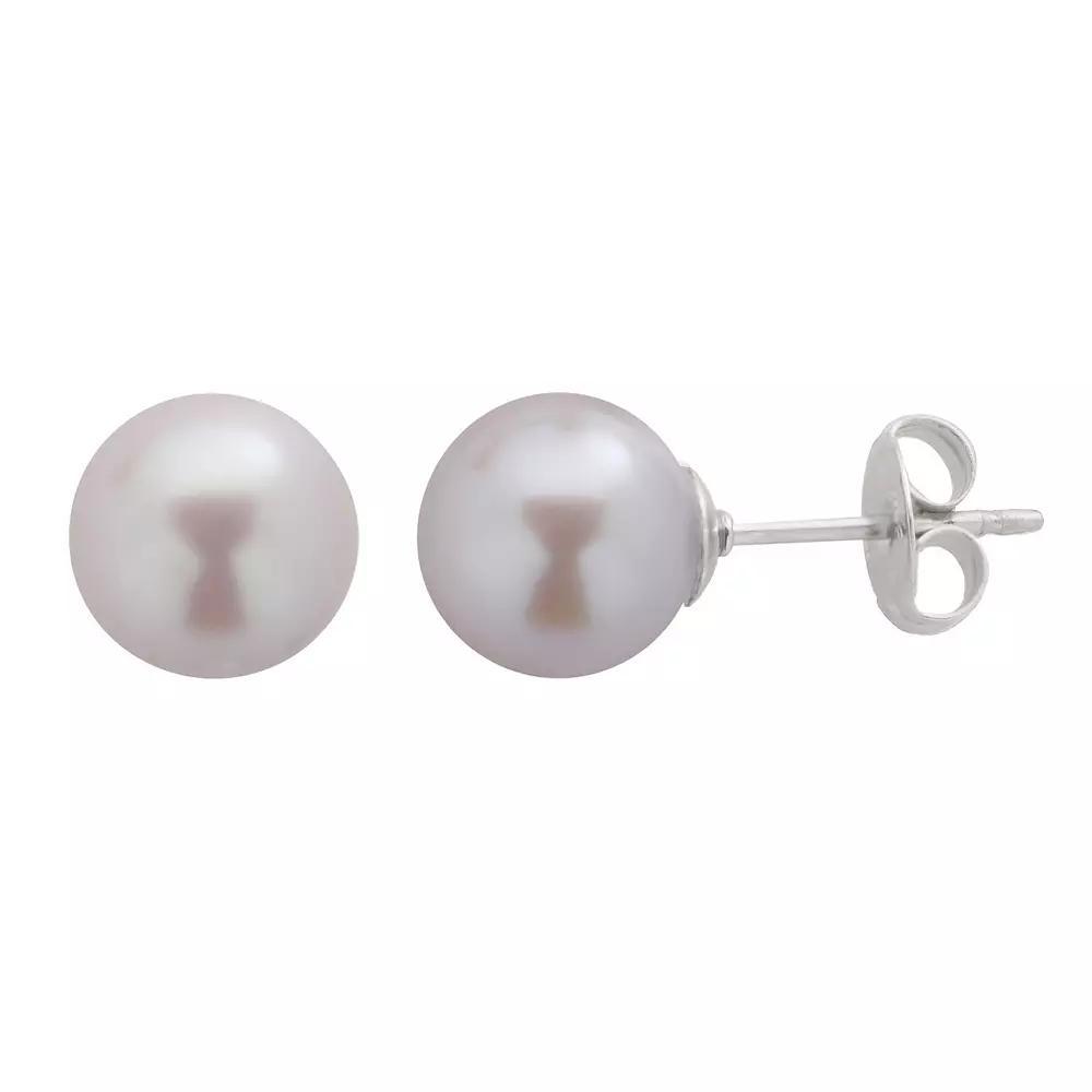 PearLustre by Imperial Dyed Freshwater Cultured Pearl Sterling Silver Stud Earrings, Womens, Light Purple Product Image