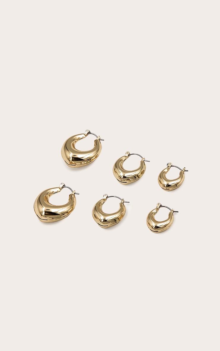 Gold Huggie Hoop Multipack Product Image