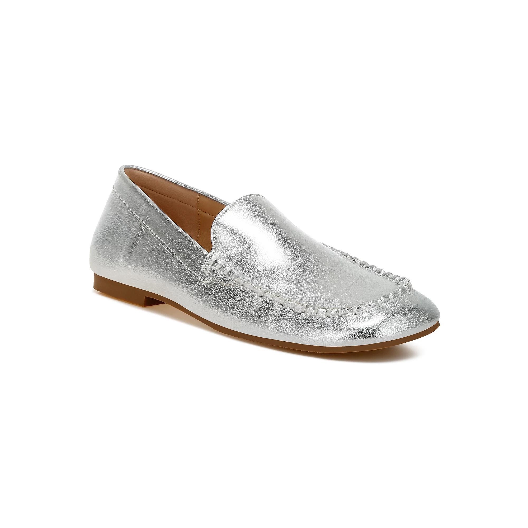 Rag & Co Dama Women's Loafers, Size: 8, Silver Product Image