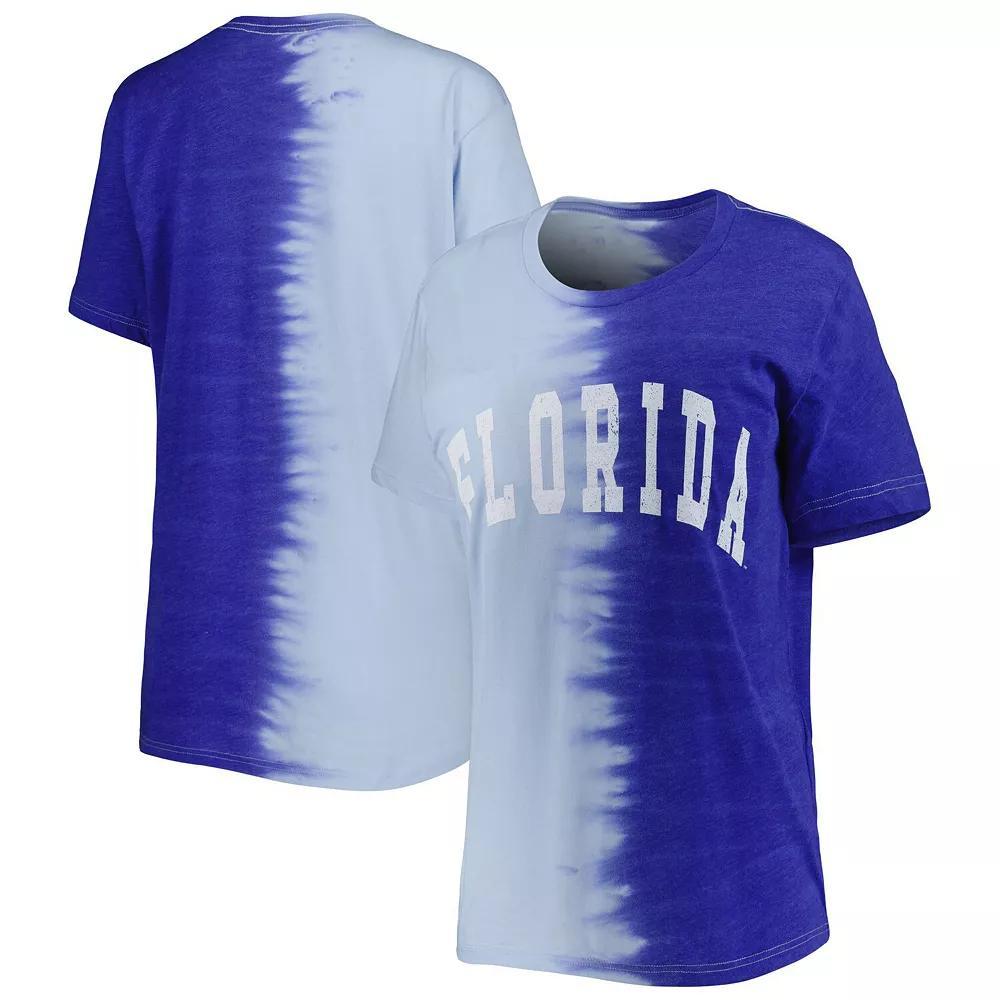 Womens Gameday Couture Royal Florida Gators Find Your Groove Split-Dye T-Shirt Product Image