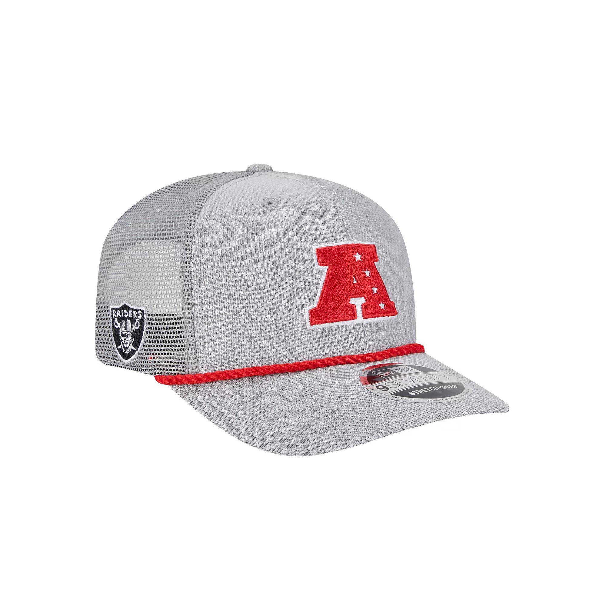 Men's New Era  Gray Las Vegas Raiders 2025 Pro Bowl 9SEVENTY Stretch-Snap Hat, Lvr Grey Product Image