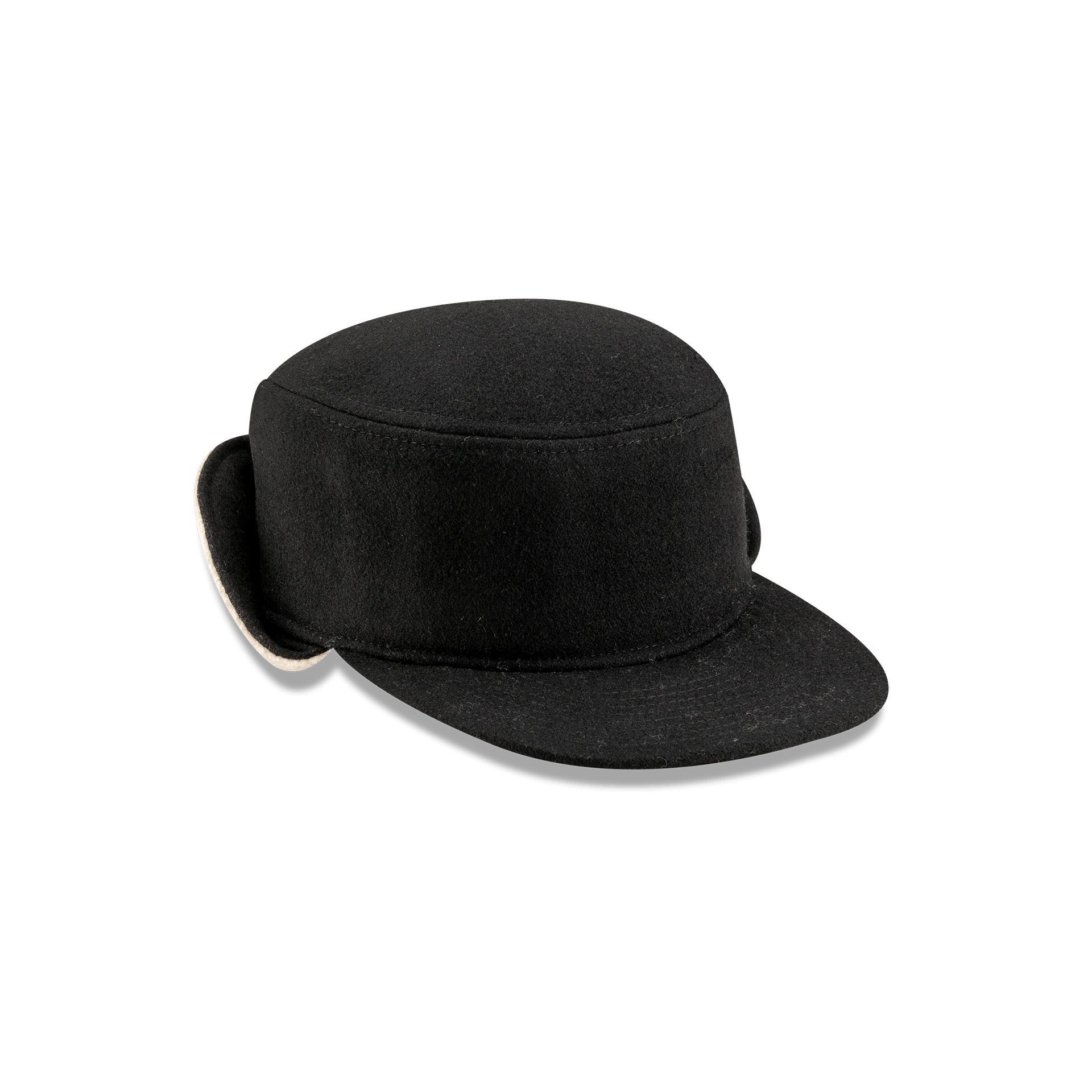 Tempest Dog Ear Black Pillbox Hat Male Product Image