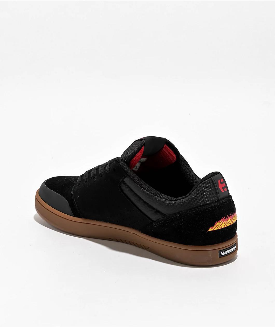 etnies x Santa Cruz Marana Black & Gum Skate Shoes Product Image