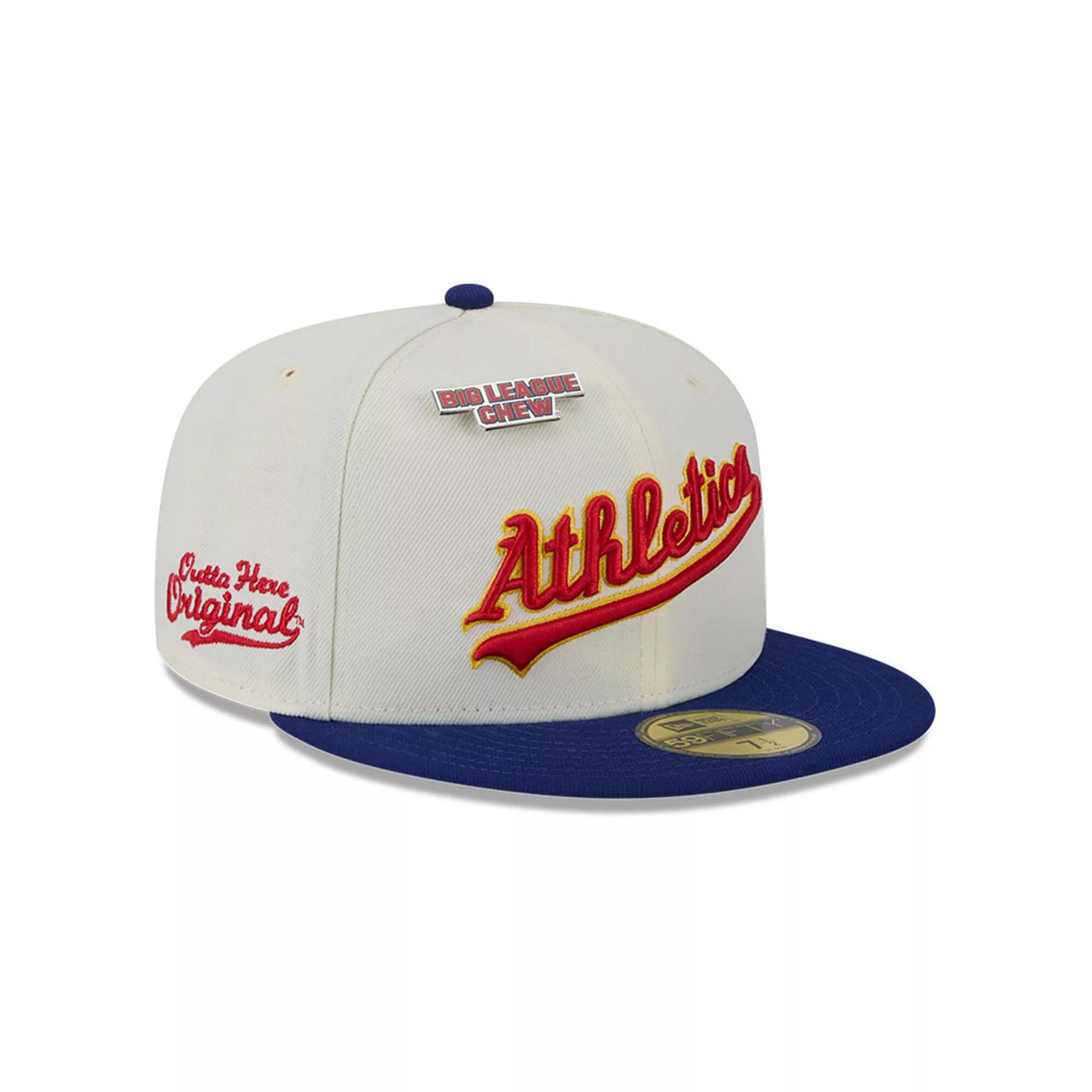 Men's New Era White Oakland Athletics Big League Chew Original 59FIFTY Fitted Hat, Size: 7 1/8 Product Image