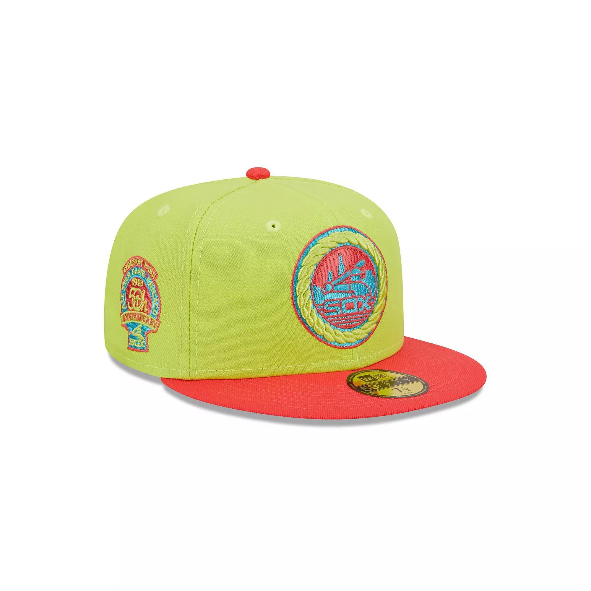 Men's New Era Green/Red Chicago White Sox 1983 MLB All-Star Game Cyber Highlighter 59FIFTY Fitted Hat Product Image