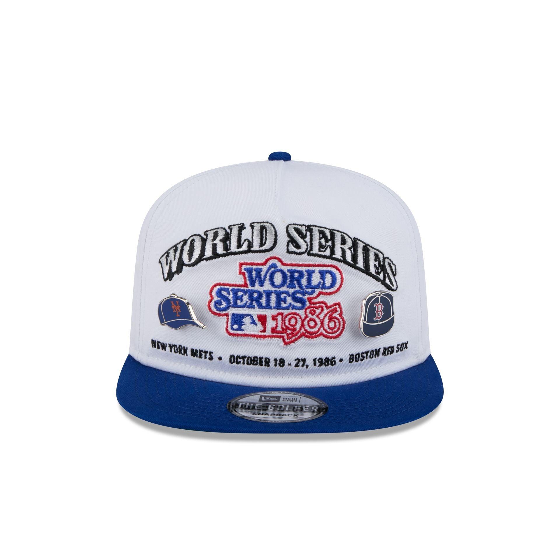 MLB World Series 1986 Championship Pin Golfer Hat Male Product Image