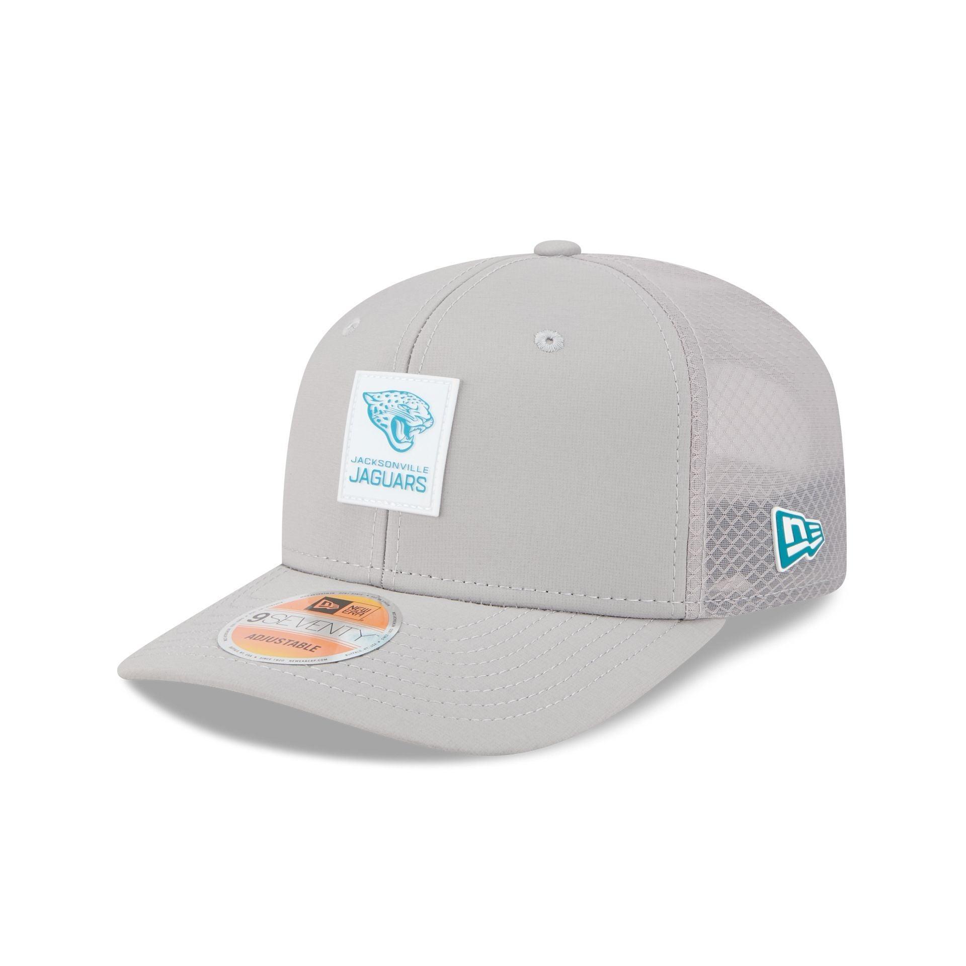Jacksonville Jaguars 2025 Sideline Hot Weather Gray 9SEVENTY Trucker Hat Male Product Image
