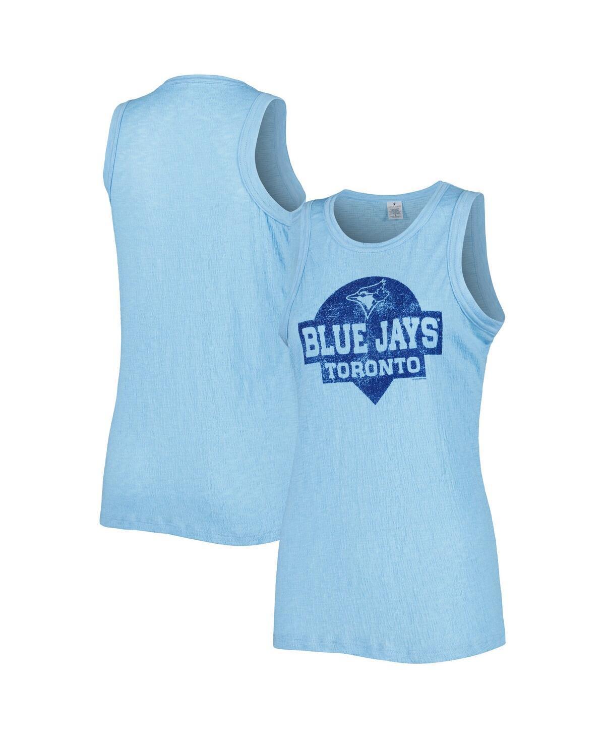 Women's Soft as a Grape Royal Toronto Blue Jays Tri-Blend Tank Top, Size: Medium, Jay Blue Product Image