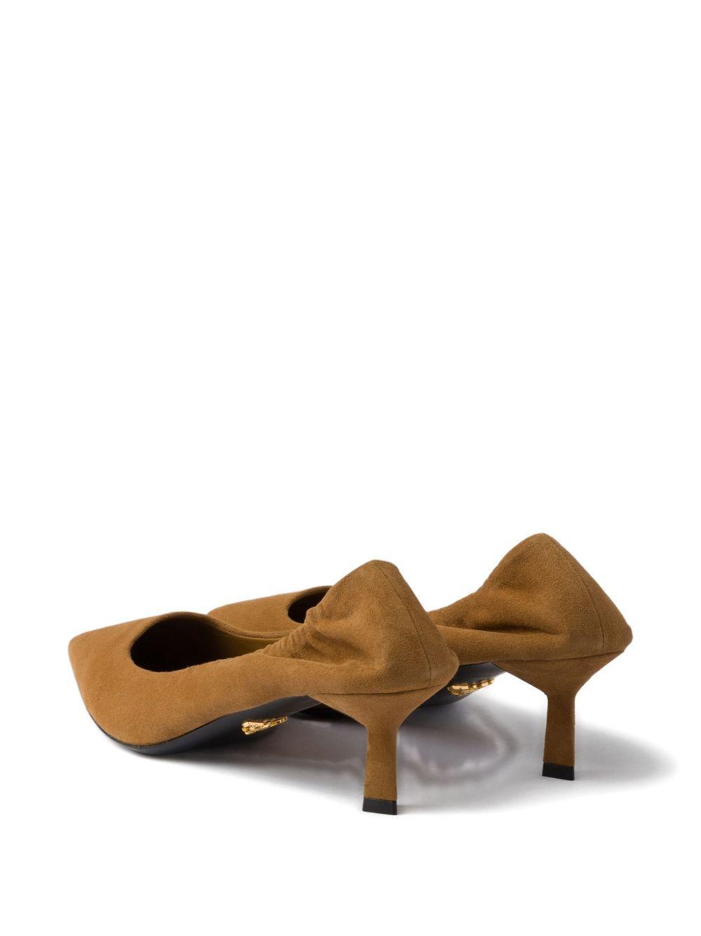 suede pointed-toe pumps Product Image