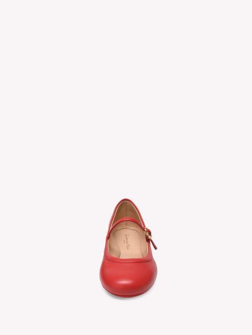 GIANVITO ROSSI Woman Ballet Flats Red Size 8 Leather In Red Nappa Product Image