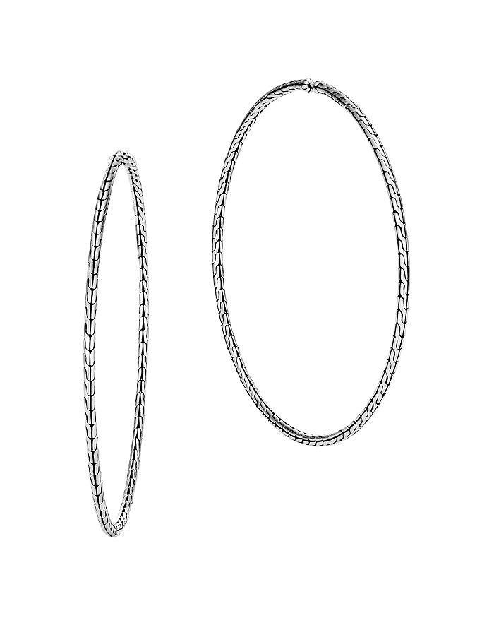 JOHN HARDY Sterling Silver Classic Chain Extra-large Hoop Earrings Product Image