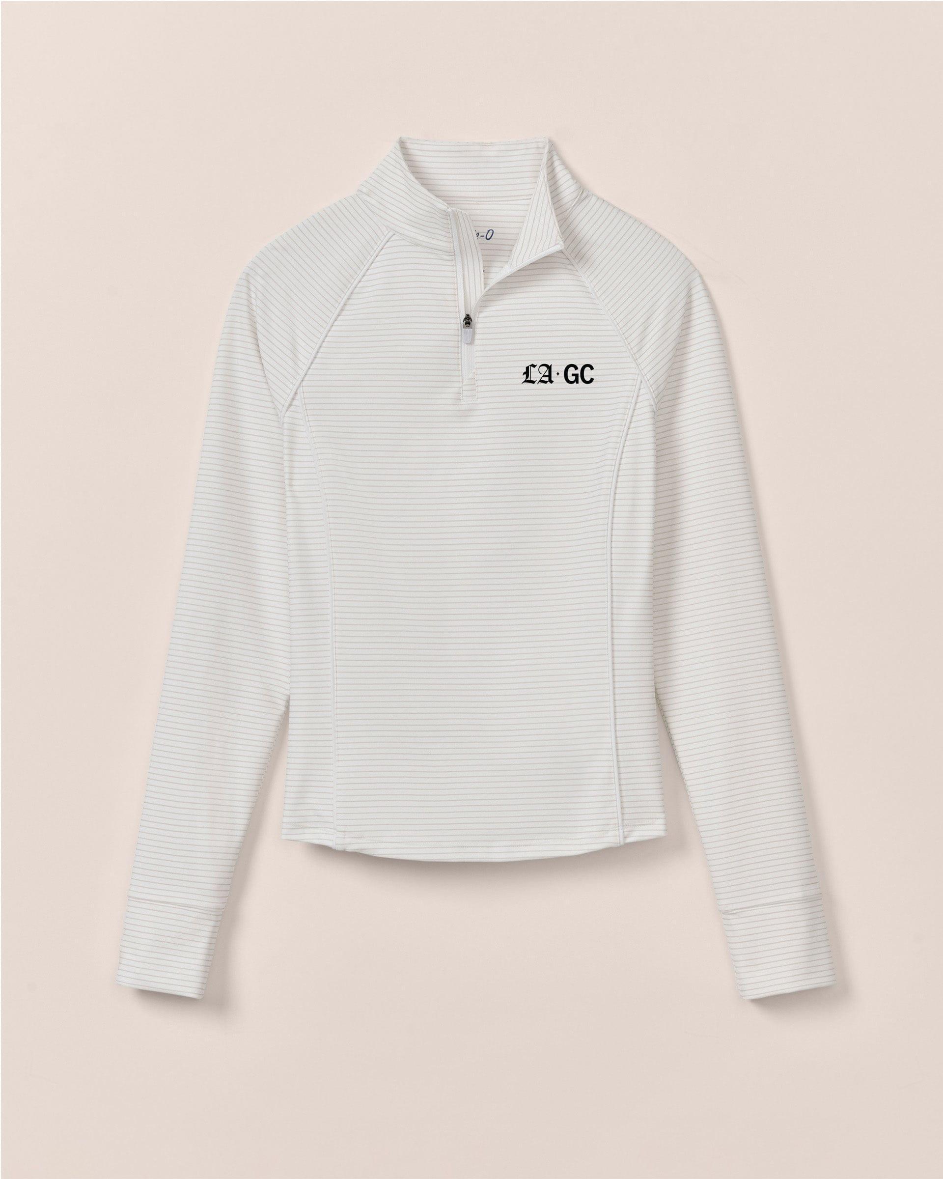 Women's TGL Jupiter Links Golf Club Jasmine Striped Performance 1/4 Zip Female Product Image