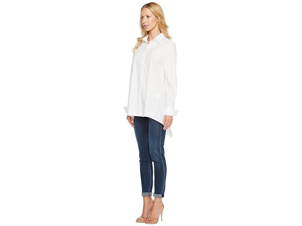 Krazy Larry Button Down Tunic Women's Blouse Product Image