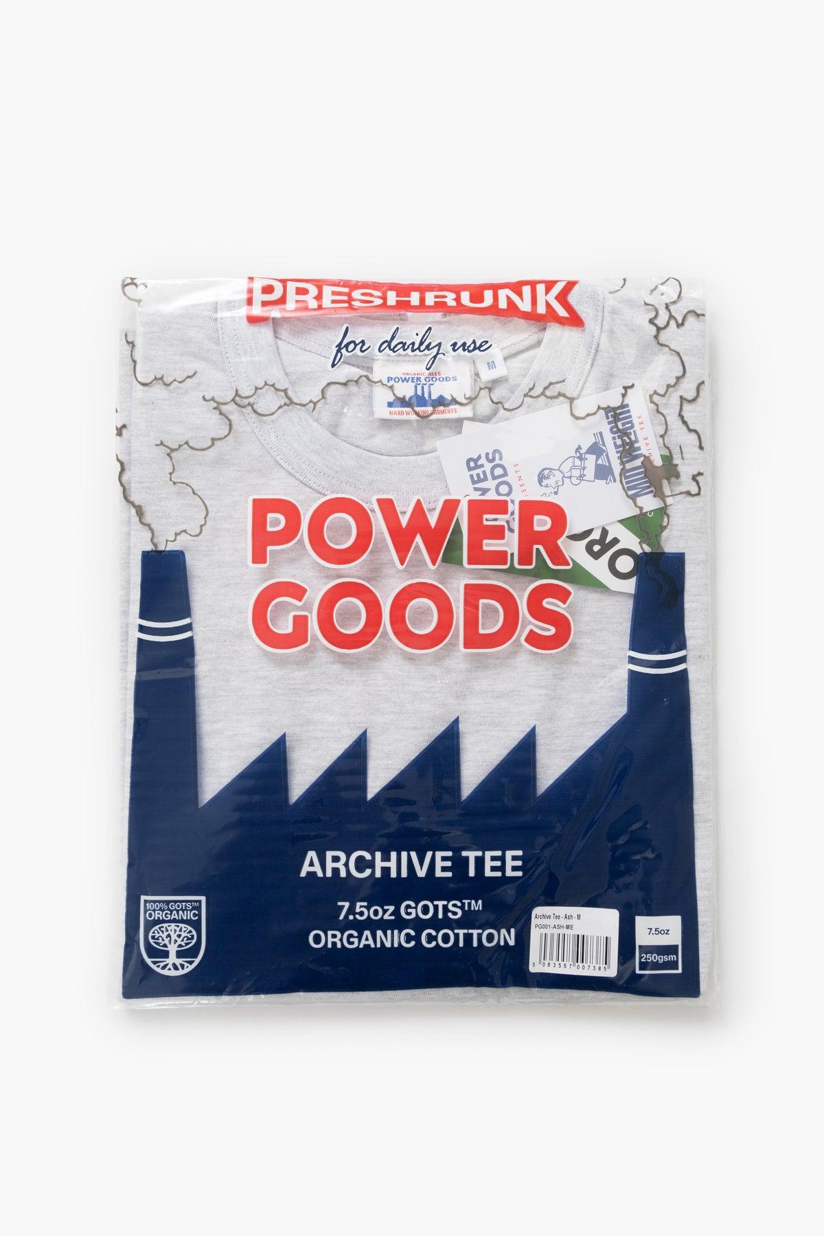 Power Goods - Archive T-Shirt - Ash Product Image