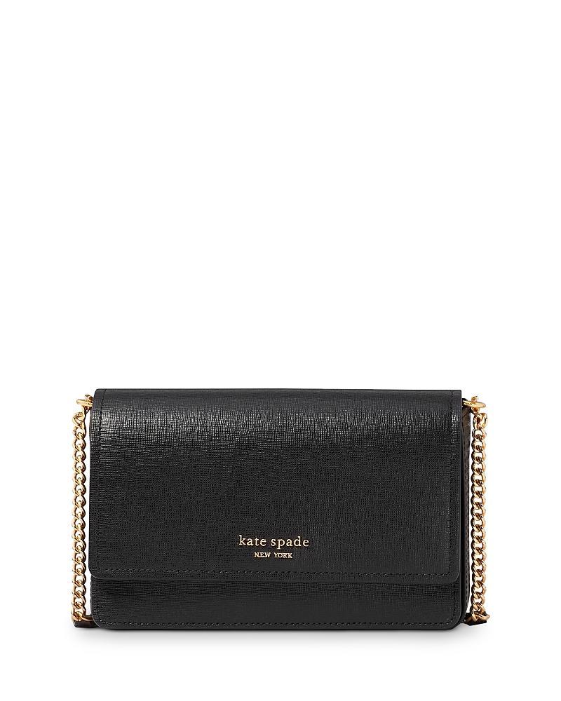 Womens Morgan Saffiano Leather Flap Chain Wallet Product Image
