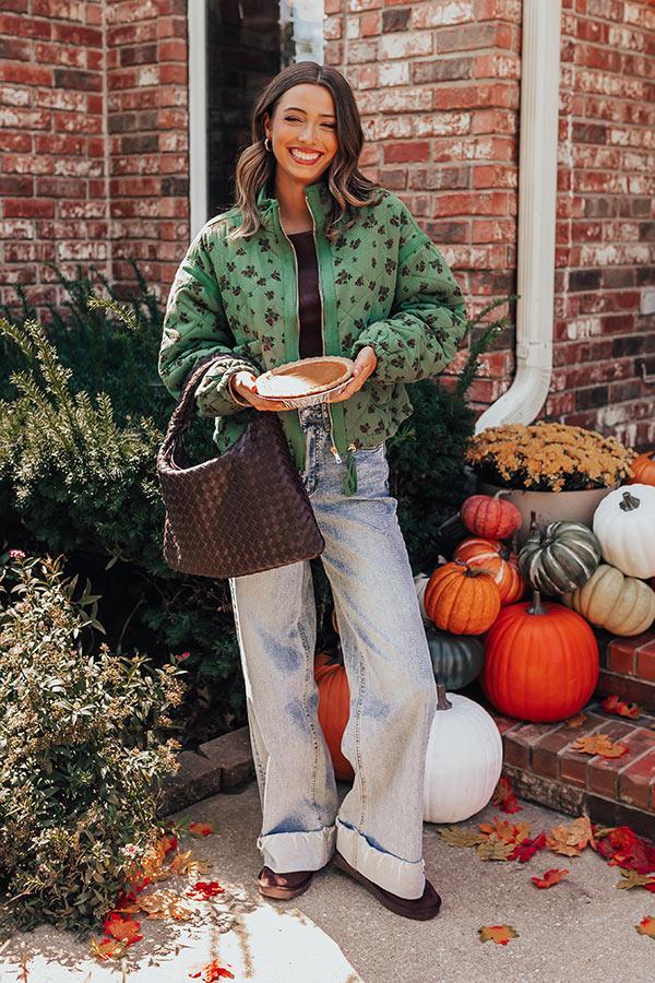 Autumn Whispers Quilted Floral Jacket Product Image