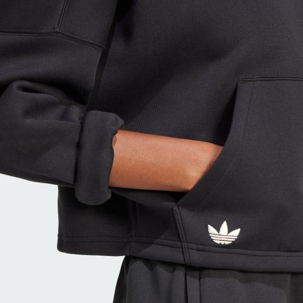 adidas Neuclassics Hoodie Cream White XL Womens Product Image