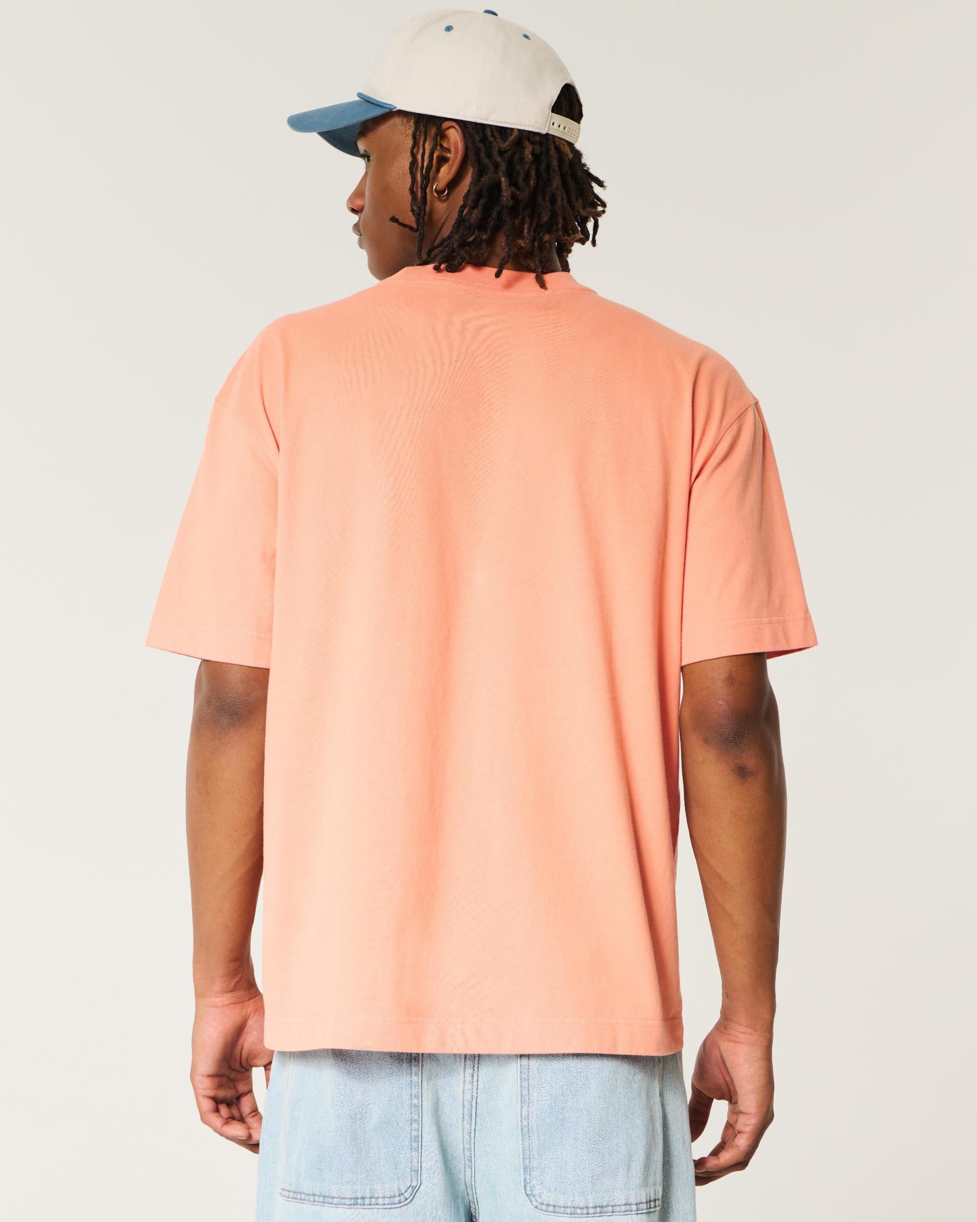 Boxy Heavyweight Washed Crew T-Shirt Product Image
