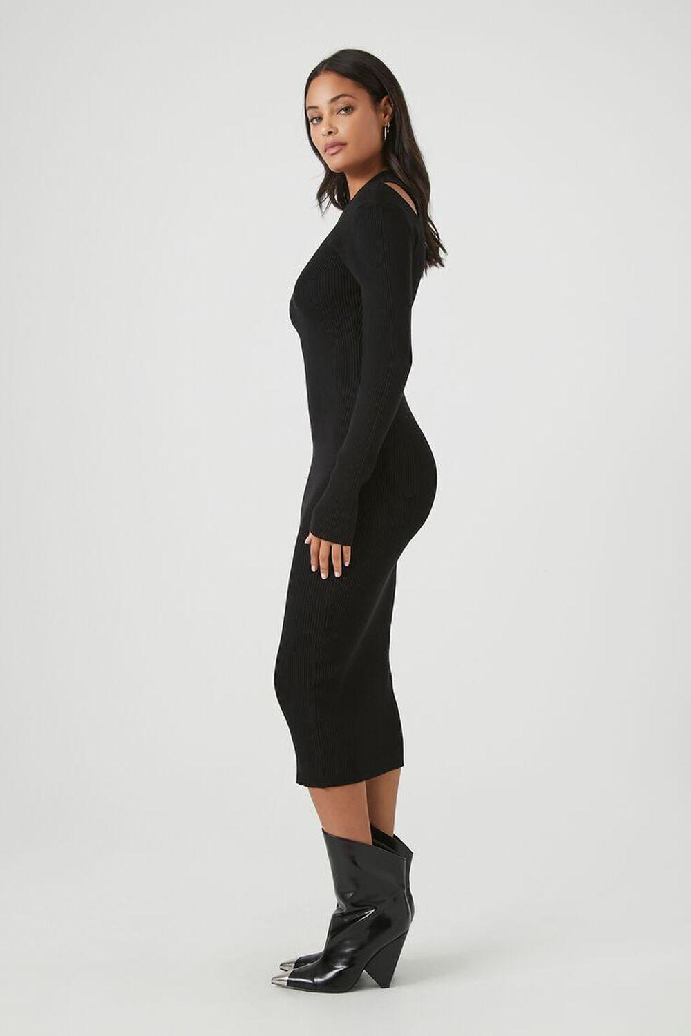 Shoulder Cutout Sweater Midi Dress | Forever 21 Product Image