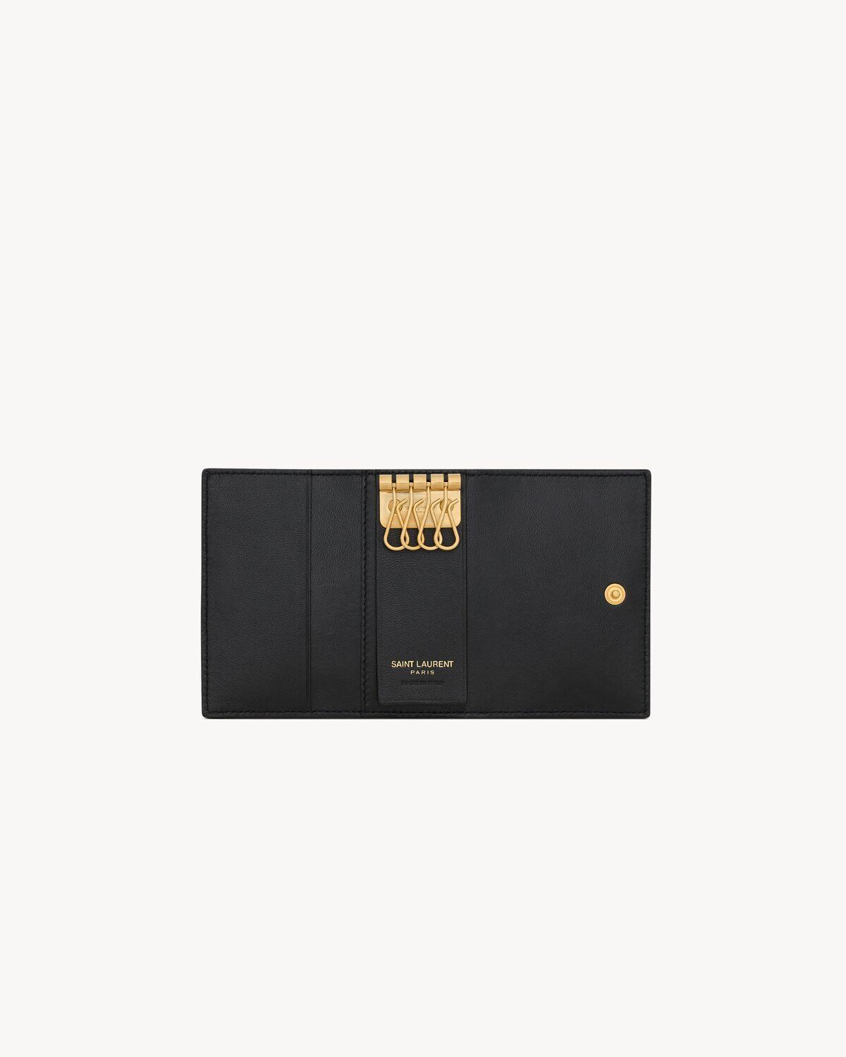 saint laurent paris card case in smooth leather Product Image