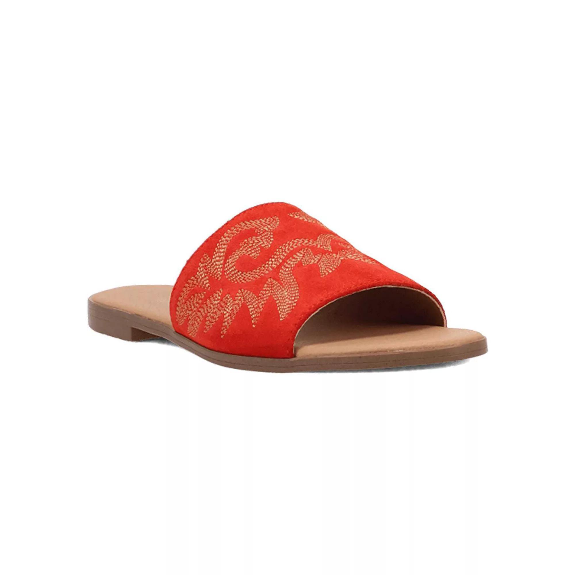 Dingo Lasso Women's Suede Sandals, Size: 6.5, Red Product Image