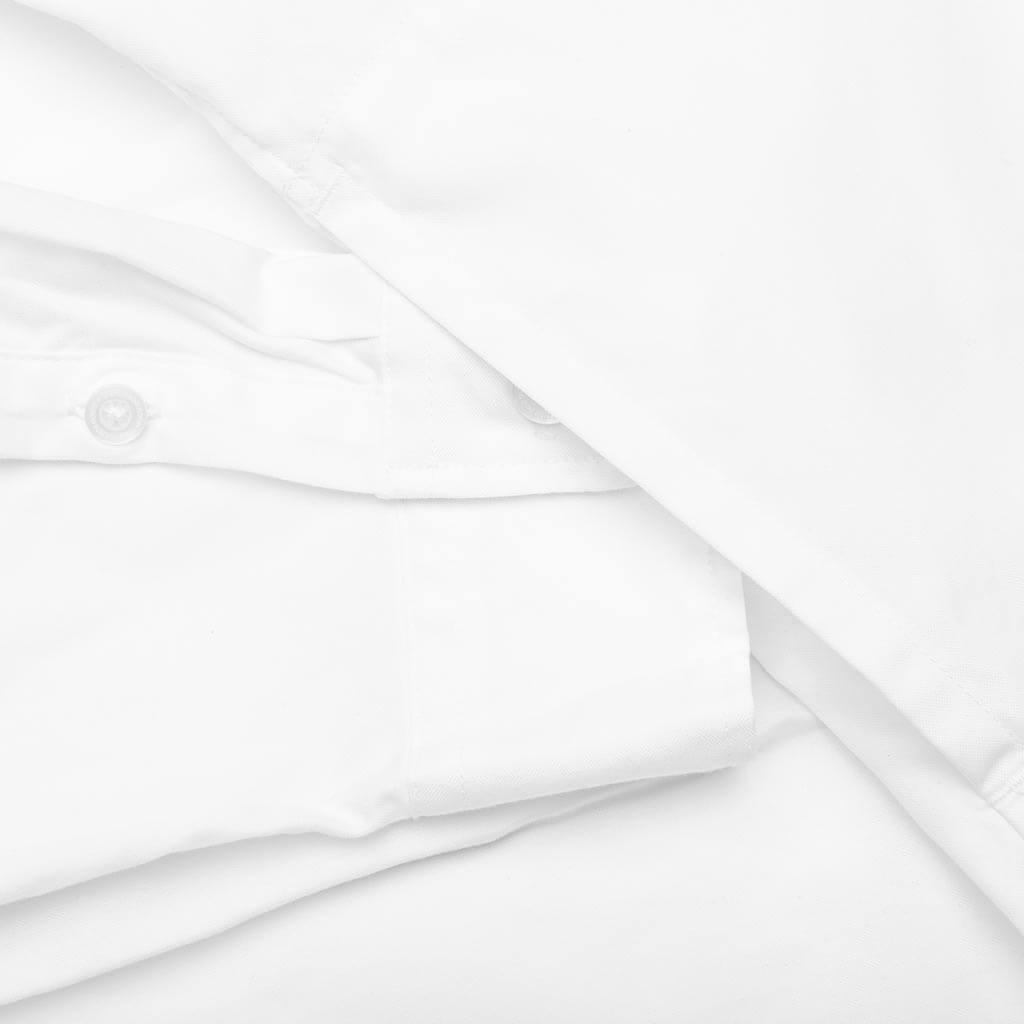 Medal & Cross Embroidery L/S Shirt - White Male Product Image