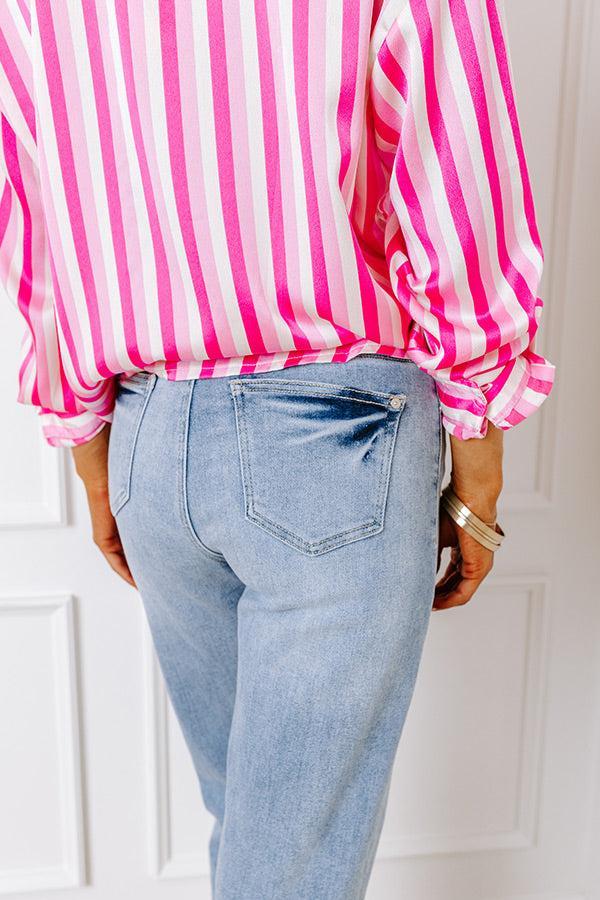 The Naomi High Waist Relaxed Straight Leg Jean Product Image