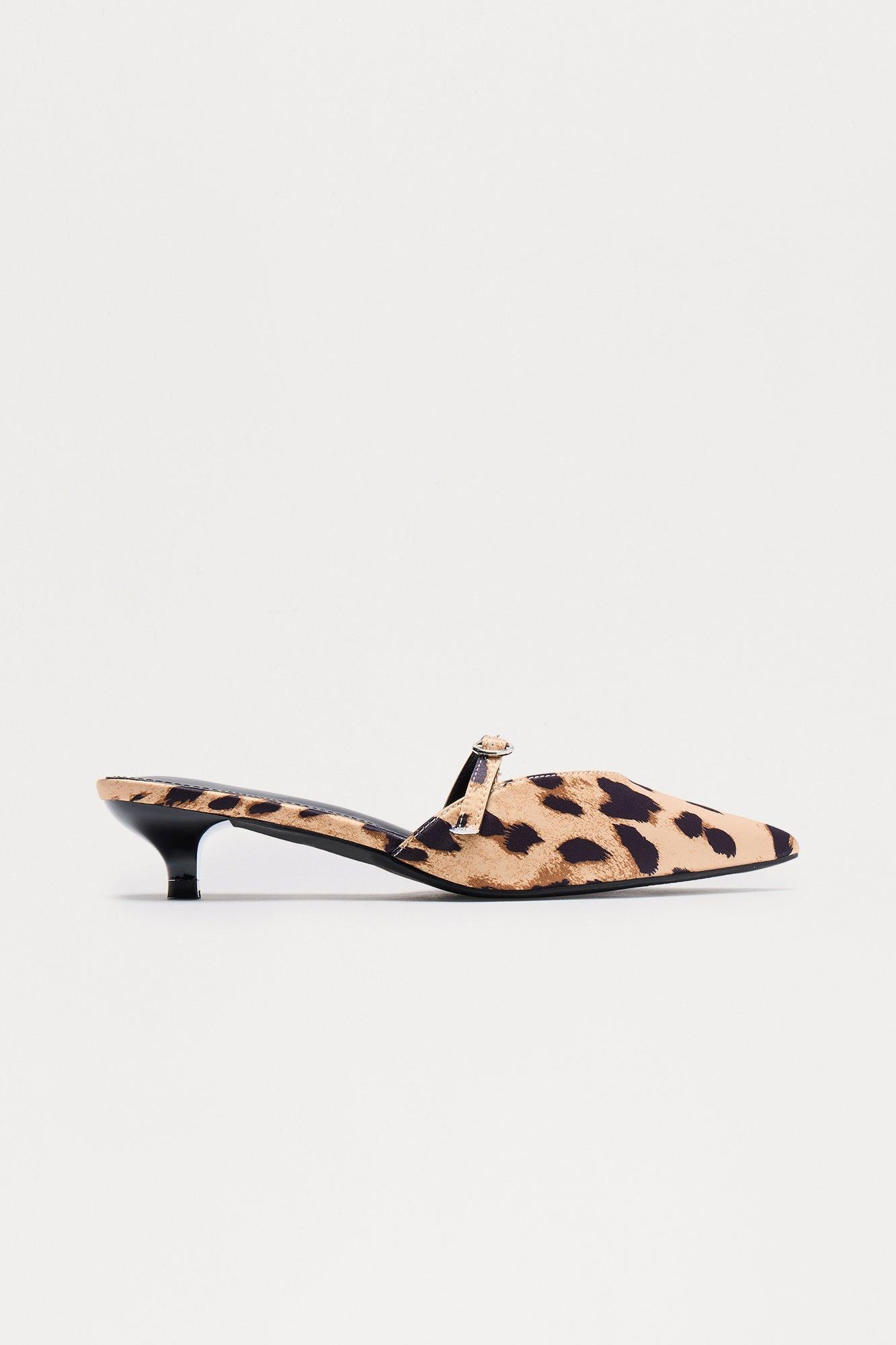 Bellamie Kitten Heel Pumps - Leopard Product Image
