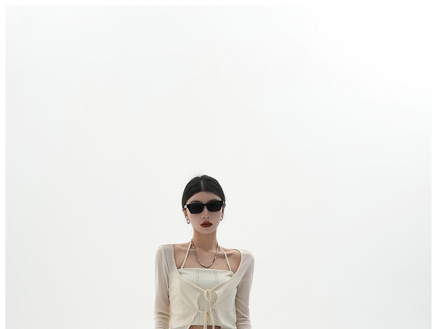 Flared-Sleeve Plain Light Jacket Product Image