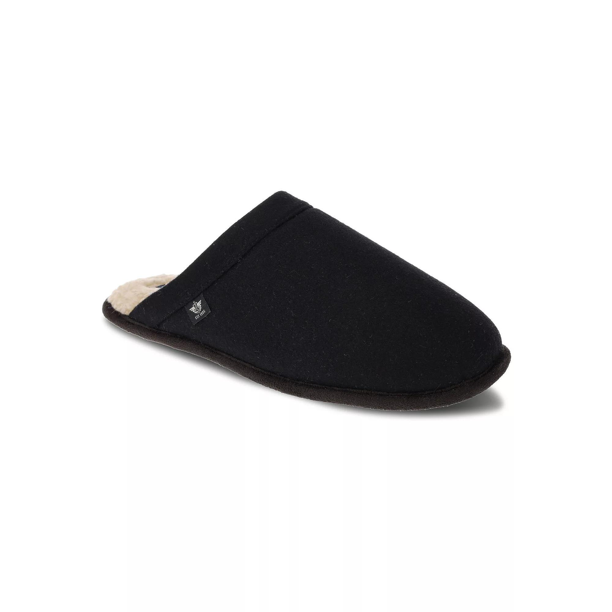 Dockers® Men's Scuff Slippers, Size: Large, Black Product Image