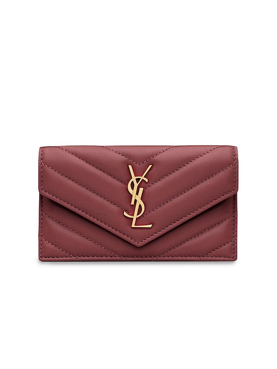 Saint Laurent Cassandre Matelasse Fragments Flap Card Case Product Image