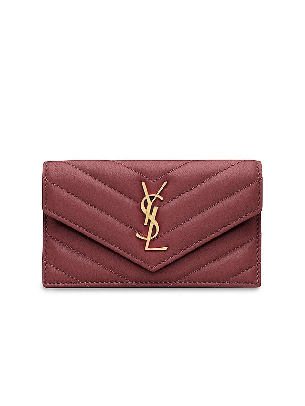 Saint Laurent Cassandre Matelasse Fragments Flap Card Case Product Image
