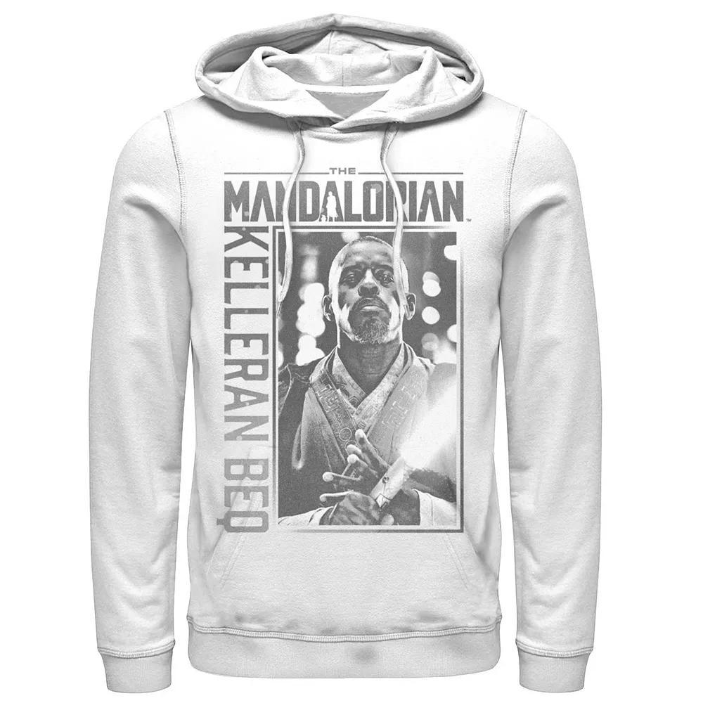 Men's Star Wars The Mandalorian Kelleran Beq Jedi Hoodie, Size: Small, White Product Image