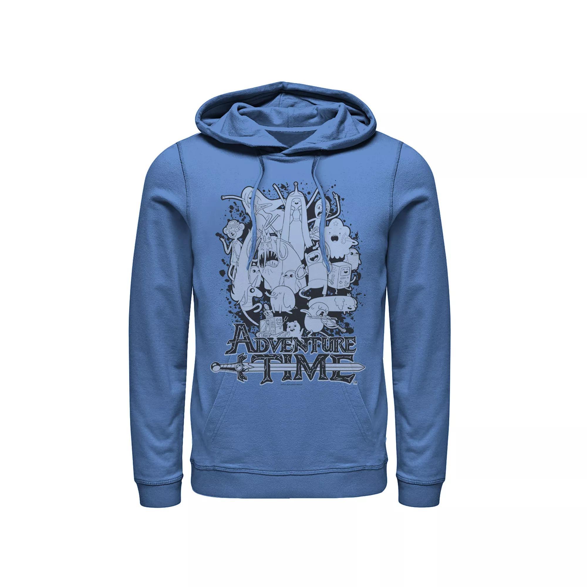 Men's Cartoon Network Adventure Time Splash Hoodie, Size: XXL, Royal Product Image