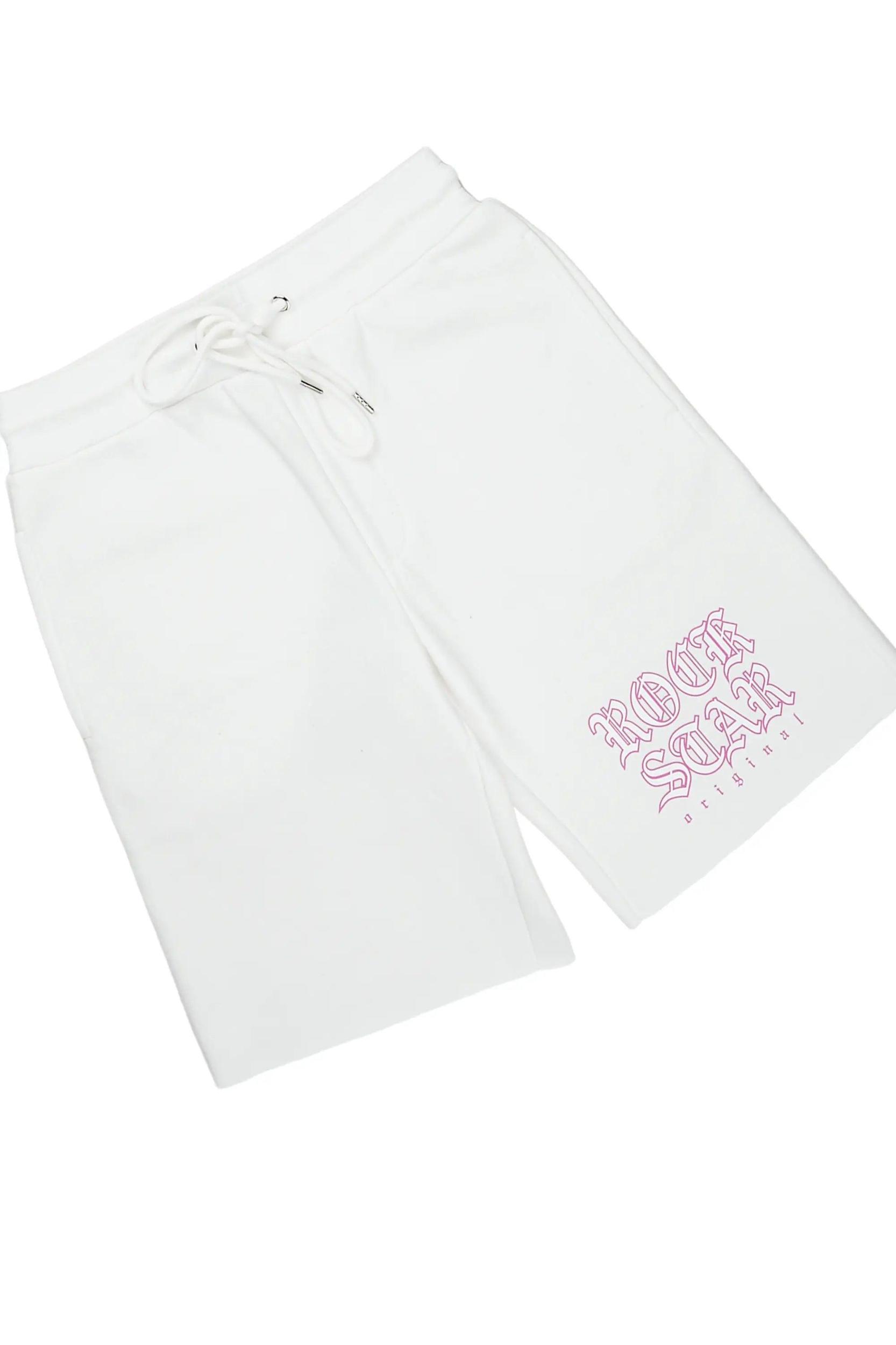 Murdra White T-Shirt/Short Set Male Product Image
