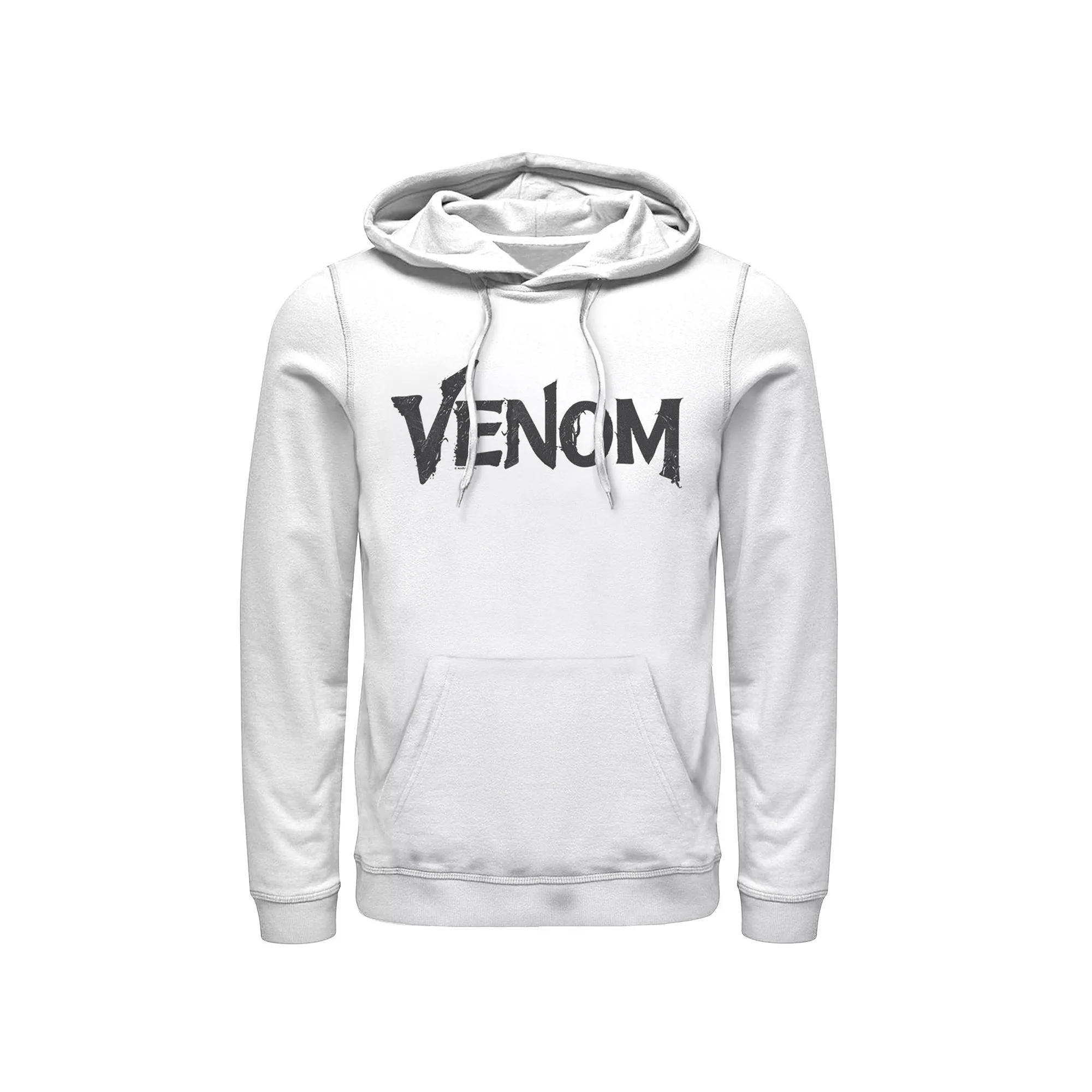 Men's Marvel Venom Symbiote Logo Hoodie, Size: Medium, White Product Image