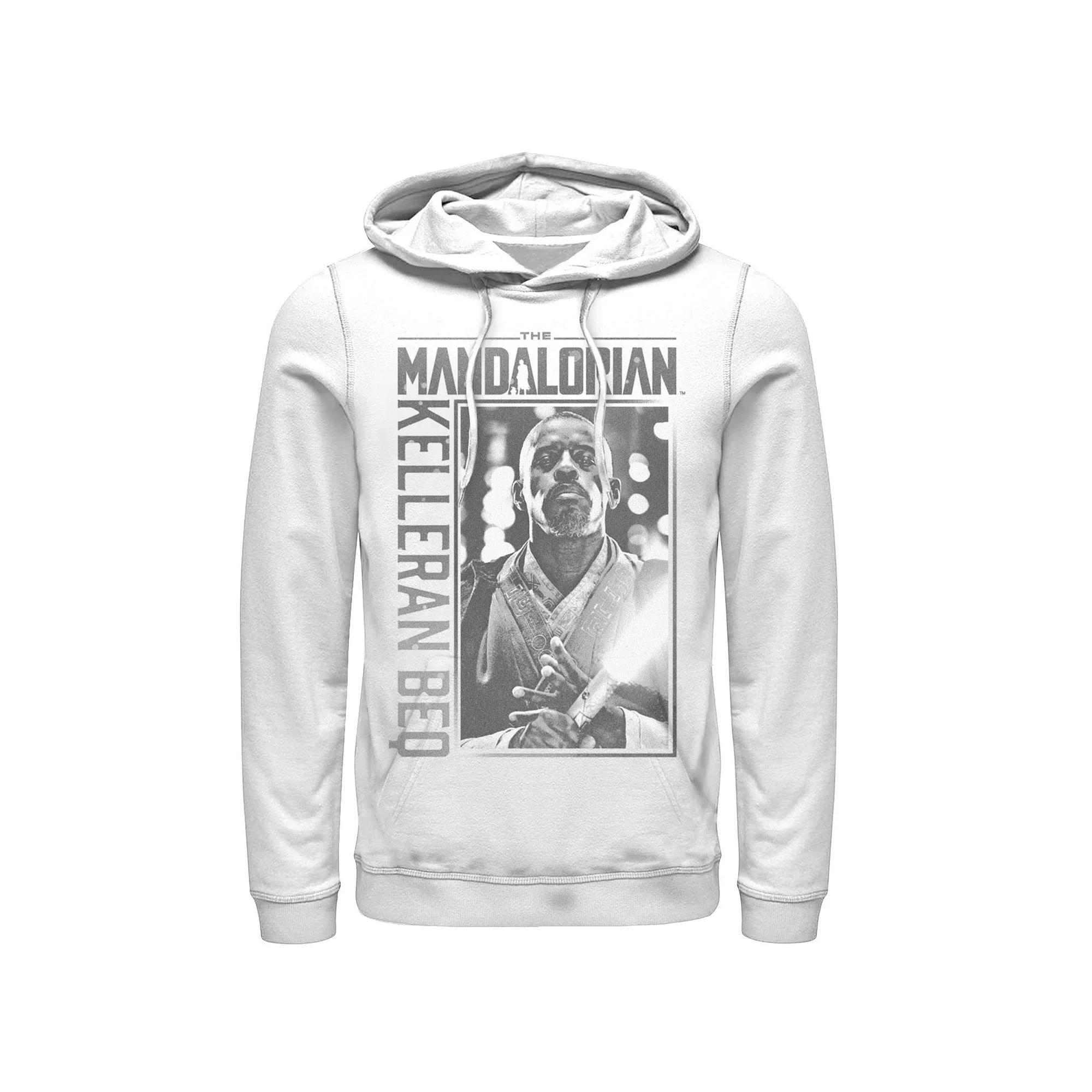 Men's Star Wars The Mandalorian Kelleran Beq Jedi Hoodie, Size: Small, White Product Image