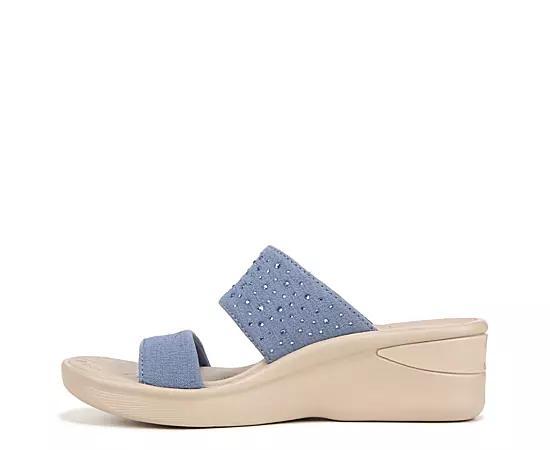 LifeStride Sienna Bright Women's Wedge Sandals, Size: 7.5 Wide, Elemental Blue Product Image