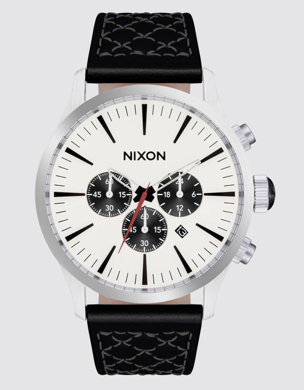 NIXON Sentry Chrono Leather Watch Product Image