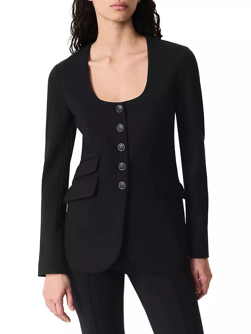 Roslyn Ponte U-Neck Blazer Product Image